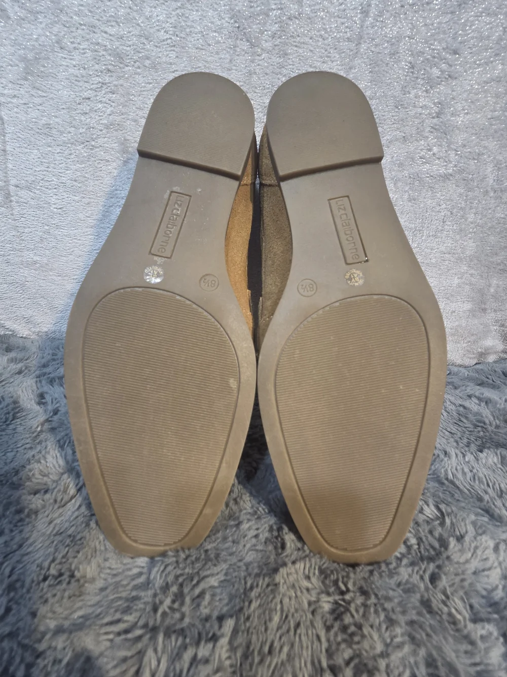 Liz Claiborne Women's Suede Loafers in Tan Brown